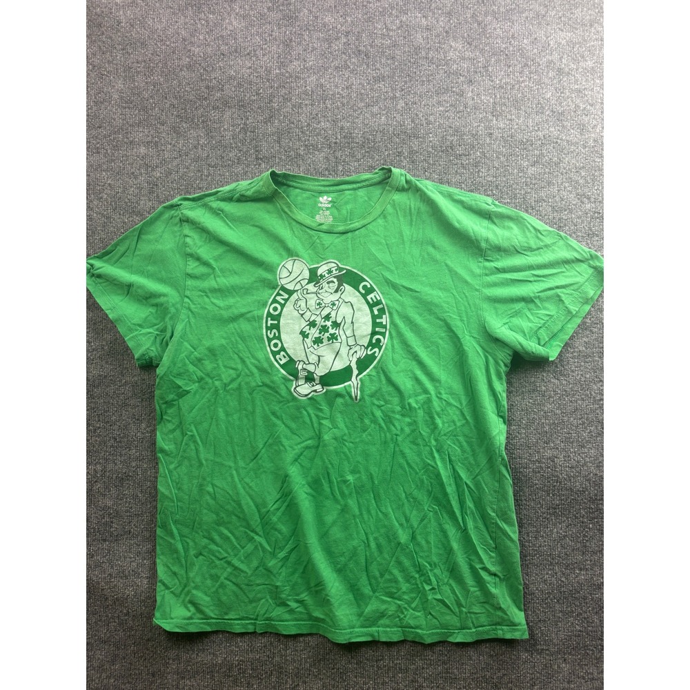 Adidas T-Shirt Mens XL Green Boston Celtics NBA World Champions Graphic Tee